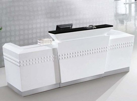 오피스 프론트 데스크를 위한 신디자인 인기 고급 미니멀리즘 대리석 접수 책상